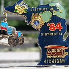 Michigan Kookas merkki. Halkaisija - 53 mm. - pikkukuva 3