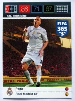 PEPE Real Madrid CF Team Mate Panini