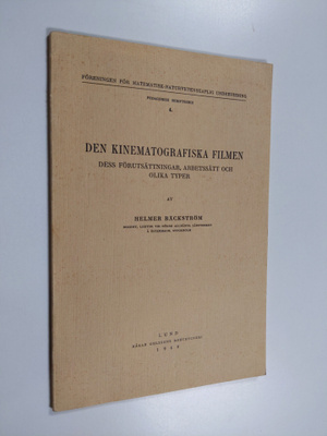 Helmer Bäckström : Den kinematografiska filmen
