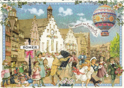 Frankfurt kuumailmapallo (Tausendschön-kortti)