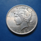 USA 1 dollar hopearaha Peace Dollar - 1924 - pikkukuva 1