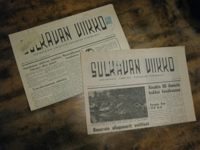 Sanomalehti  Sulkavan viikko  2 kpl