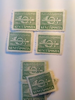 Kenttäpostimerkki kenttäpostia postimerkki pieni vihreä