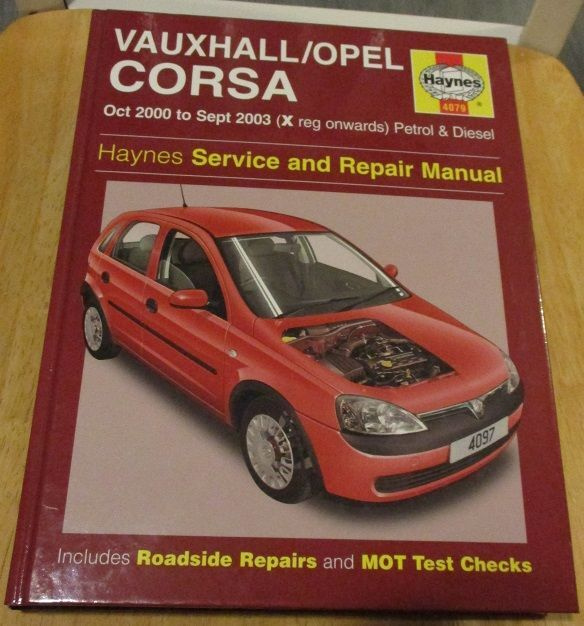 Opel Corsa C Vauxhall Nova C 10/2000-09/2003 Haynes English
