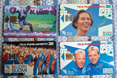 FC Lahti ja Nuori Suomi puhelukortit hiihto kävely Tele