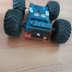 Monsteriauto 2-puolinen punainen sininen - pikkukuva 4