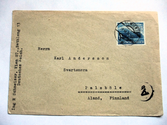 1942 Wien sens kuori Ahvenanmaalle