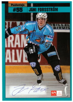 JAN FORSSTRÖM #55 PELICANS Postikortti Nimmarilla