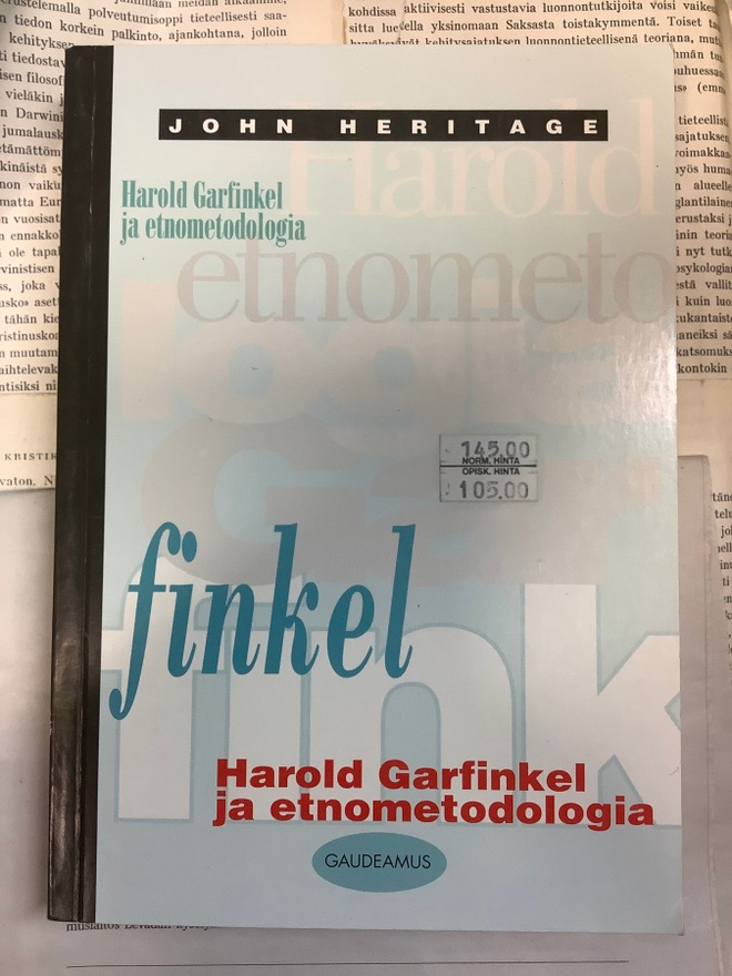 John Heritage - Harold Garfinkel ja etnometodologia (nid.)