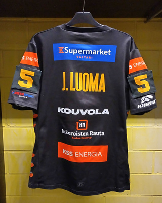 KPL Jasperi Luoma Game Worn kotipelipaita