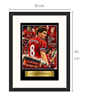 Uusi Steven Gerrard Liverpool FC art print Limited Edition