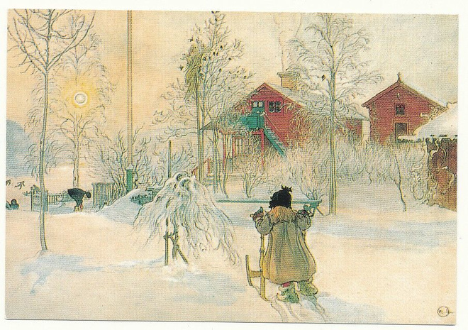 CARL LARSSON - Tyttönen potkukelkalla