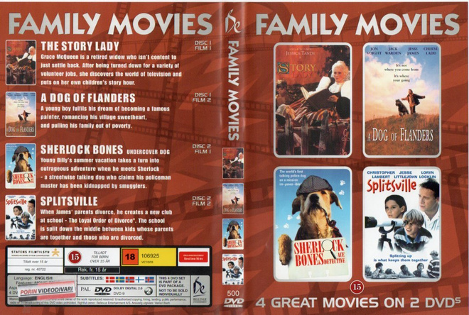 family movies	(26 512)	k	-FI-	DVD	nordic,	(2)			4 movies on