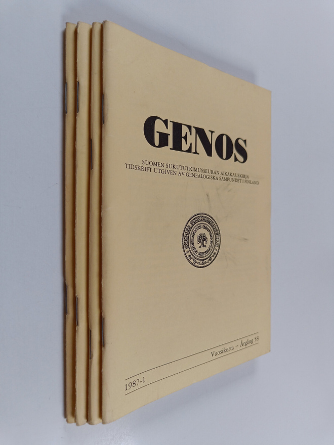 Genos vuosikerta 1987 (1-4) : Suomen sukututkimusseuran a...