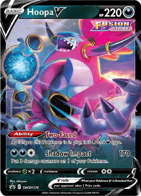 Hoopa V SWSH 176 - Black Star Promo - NM/M