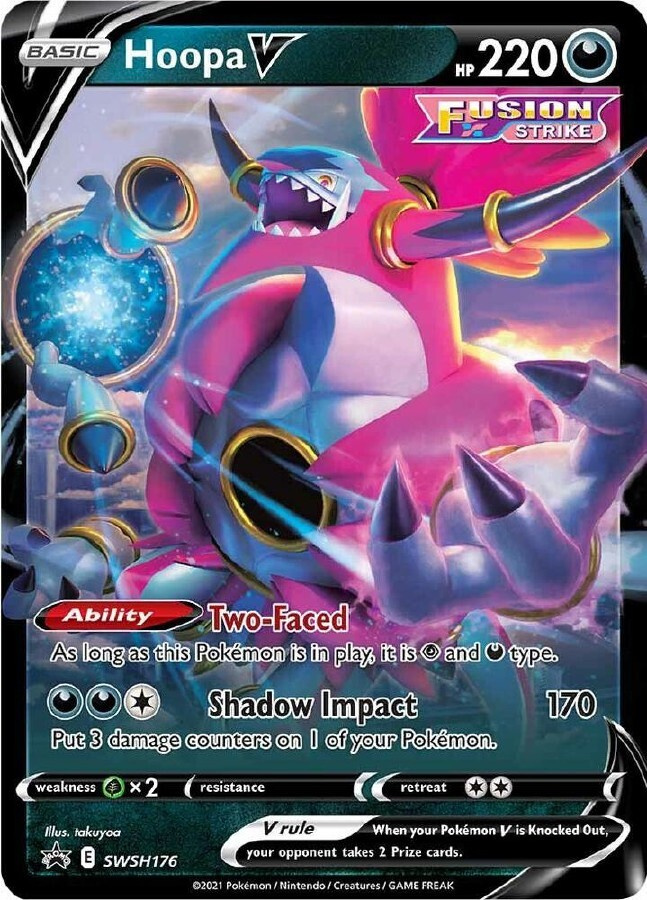 Hoopa V SWSH 176 - Black Star Promo - NM/M