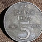 DDR- 20 Jahre, 1969,  5 Markkaa. Juhlakolikko - pikkukuva 1