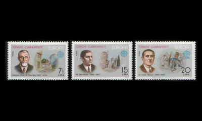 Turkki 2510-2 ** Europa merkkihenkilöitä (1980)