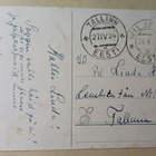 Pikkuleidi tuo ruokaa tipuille, vanha Pääsiäispk, Viro, 1924 - pikkukuva 2
