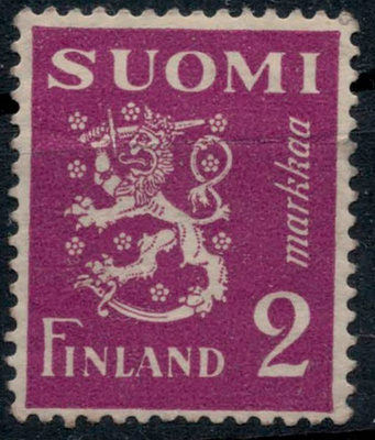1932 2 mk violetti ++, taite