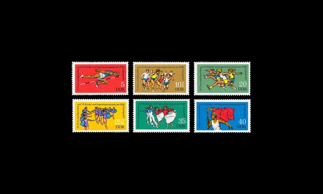 DDR 2241-6 ** Nuorisospartakiadit, urheilu (1977)