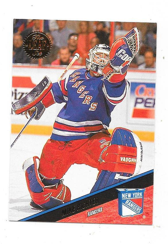1993-94 LEAF #185 Mike Richter , New York Rangers MV