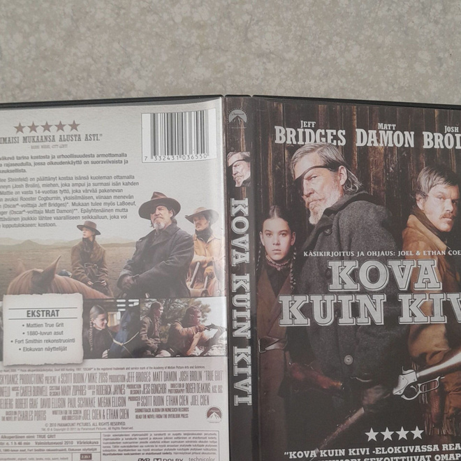 Kova kuin kivi dvd