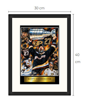 Uusi Scott Niedermayer Anaheim NHL art print Limited Edition