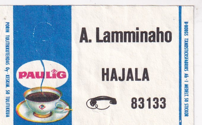 Hajala, A. Lamminaho, Paulig 1/10