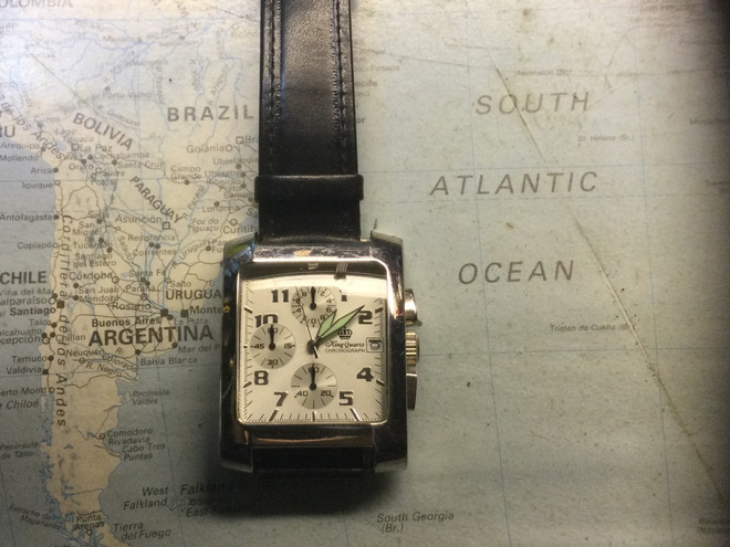 King Quartz CHRONOGRAPH käyttämätön ”löytö”