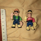 Työmiehet figure 2 kpl 90-lukua n.5.5 cm - pikkukuva 1