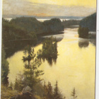 Albert Edelfelt : Kaukolan harju auringonlaskun aikaan - pikkukuva 1