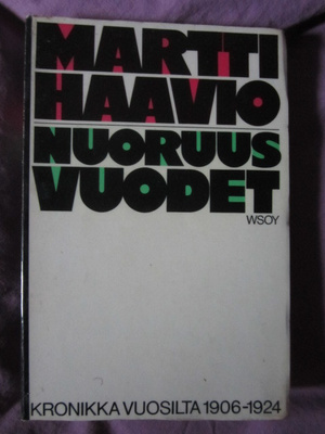Martti Haavio / Nuoruusvuodet kronikka vuosilta 1906 - 1924