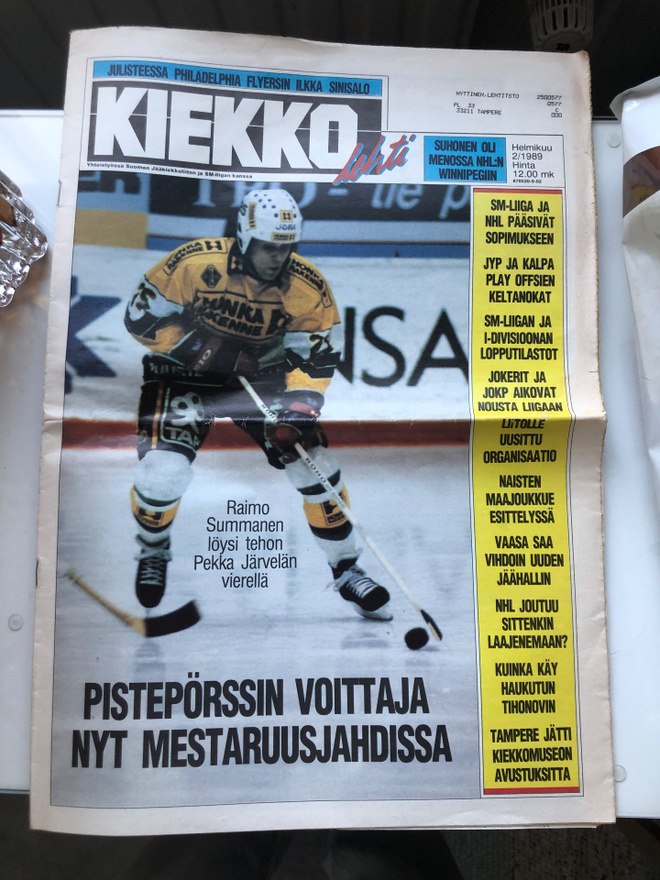Kiekkolehti 2-1989.