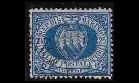 San Marino 30 o Vaakuna 25 C (1894)