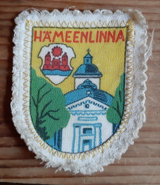 Hämeenlinna vintage kangasmerkki