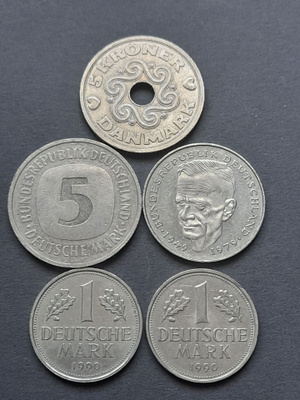 1990 kolikkosetti, 5kpl