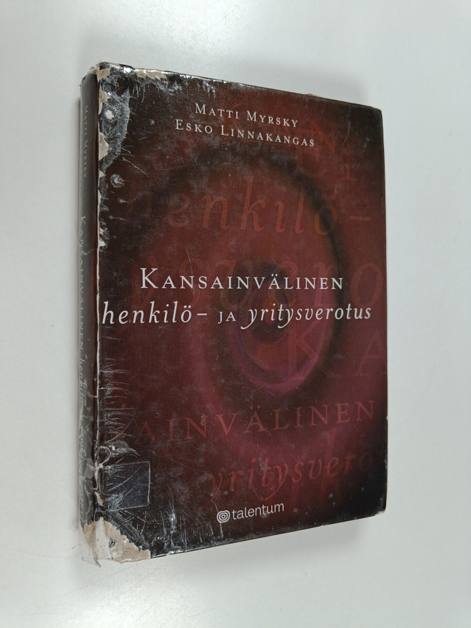 Matti Myrsky : Kansainvälinen henkilö- ja yritysverotus