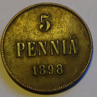 1898 5 penniä kl7/6 - pikkukuva 1