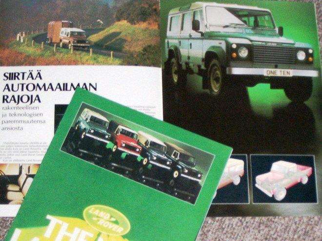 1984 Land Rover esite - KUIN UUSI - suomalainen