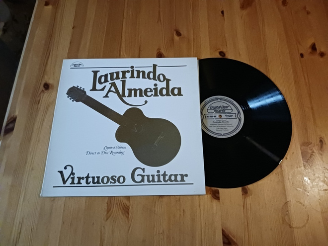 Laurindo Almeida – Virtuoso Guitar lp 1977 Jazz huippu nm!