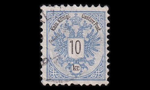 Itävalta 47D o Kaksoiskotka 10 Kr (L 10½) (1883)