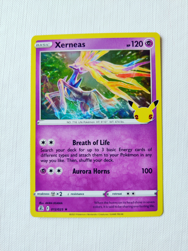 Xerneas 012/025 Celebrations 25th Anniversary Holo Rare
