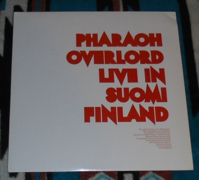 PHARAOH OVERLORD ~ Live In Suomi Finland ~ LP CIRCLE