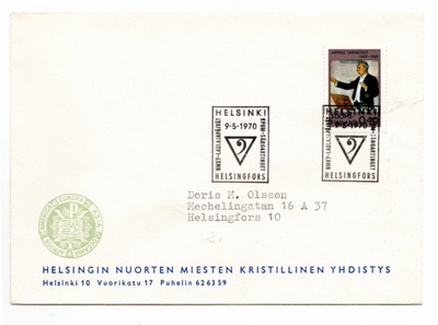 Helsinki: NMKY:n  laulajapäivät (erikoisleima 9,5.1970)