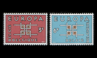 Belgia 1320-1 ** Europa (1963)