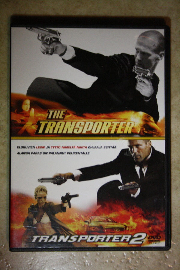 The Transporter 1 ja 2, 2 x DVD. Jason Statham