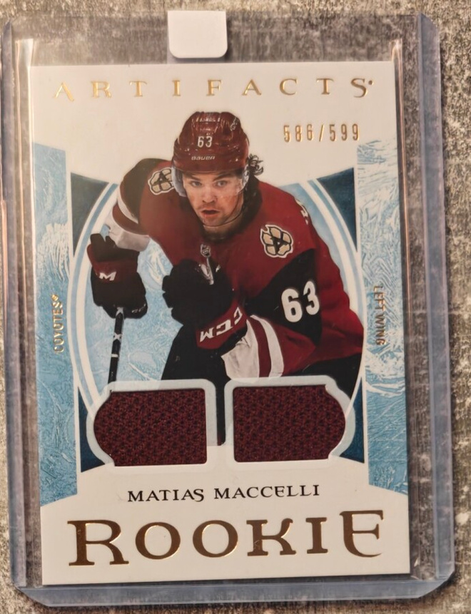 Matias Maccelli 2022-23 Artifacts Rookie Dual Patch /599