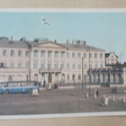 Helsinki,  Presidentin linna, linja-auto, vanh. väripk, ei p - pikkukuva 1