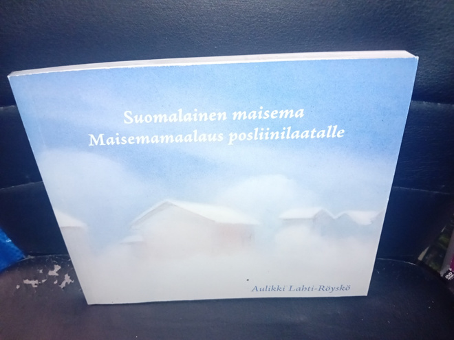 Lahti-Röyskö : Maisemamaalaus posliinilaatalle ( SIS POSTIK